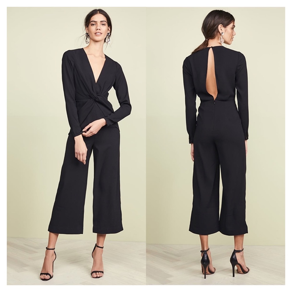 NWT Self-Portrait Twist Front Jumpsuit - 4